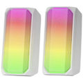 Miniatyrbillede 2 af 4: Bluetooth-højttaler - Mars Gaming - MSRGB Hvid - 15W - RGB Fuldt Mesh - 2 Aktive Drevere hvid