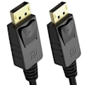 Pikkukuva 2 / 4: UNITEK DisplayPort peruskaapeli / 2 jalkaa, Musta / Full HD, 2K, 4K, 3D, 3840x2160 ja muu kaapeli /
