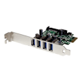Pikkukuva 2 / 3: 4-porttinen USB 3.0 PCI Express -kortti UASP:llä - STARTECH - PEXUSB3S4V - SuperSpeed - SATA-virtalähde