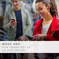 Miniatyrbillede 2 af 2: SPC Ether 2 Pro – Sorte trådløse øretelefoner med aktiv støjreduktion, 6 timers batterilevetid + 20 timer i opladningsetui,