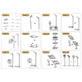 Miniatyrbillede 2 af 2: Tablet PC support - NewStar - TABLET-S100SILVER - Sølv - Kapacitet 5 kg - Højde 1130 mm