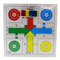 Pikkukuva 1 / 3: Lautapeli - T138/A - Parcheesi ja Kyykkä - Käännettävä - Puiset - Lapsille Trä