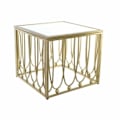 Miniatyrbillede 1 af 3: Sidebord - LANA DECO - Thyann - Guldspejl - MDF Metal - 57 x 57 x 52 cm