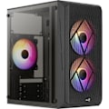 Miniatyrbild 1 av 4: PC-fodral - AEROCOOL - CS-107-A V2 - Fodral utan strömförsörjning - Minitorn - Micro-ATX-format - Svart (ACCS-PC14032.11)