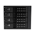 Miniatyrbillede 3 af 6: STARTECH Aftageligt rack uden skuffe til 4 x 3,5" SAS II/SATA III 6Gb/s HDD - Aluminium