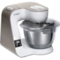 Miniatyrbillede 1 af 6: BOSCH - Standmixer - 1000W - 3,9 L skål i rustfrit stål - integreret vægt og timer - MUM 5 CreationLine - hvid/champagne - MUM5XW20