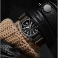 Miniatyrbillede 2 af 2: Herre læder- og stofur - Seiko - Seiko Sport 5 automatisk nato khaki ur Automatisk rörelse