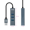 Pikkukuva 2 / 3: USB Hub 4 Porttia - NANOCABLE - 10.16.4402 - USB 3.0 - Harmaa - Helppo asennus