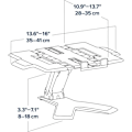 Miniatyrbillede 5 af 6: ERGOTRON Neo-Flex Stander 33-334-085 - Til bærbar - Sort