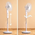 Miniatyrbillede 3 af 4: Piedestal ventilator - InnovaGoods - Freshinn - 45 W - Oscillation - 3 hastigheder - 2 timers timer Vit