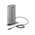 Miniatyrbild 5 av 6: USB-hub - Startech - DK30A2DHUUE - 6 portar USB A - 1 portar RJ-45 - Svart