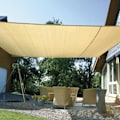Miniatyrbillede 2 af 2: Skygardiner - FAURA - Rektangulær - 150 g/m² - 4 x 6 m - UV-beskyttelse beige