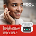 Miniatyrbillede 3 af 4: Bluetooth-hovedtelefoner - DCU TECNOLOGIC - 5.4 - Touchskærm - Batteritid 30 timer - Hvid Vit
