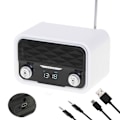 Pikkukuva 2 / 6: Bluetooth-radio, FM-viritintä, MP3-luento, USB-portti ja SD-kortti, Langaton, Kannettava Adler AD1185 Valkoinen 39181