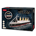 Miniatyrbillede 2 af 6: 3D-bådpuslespil - Titanic-modelsæt til konstruktion med LED, 3D-puslespil, skibsmodeller, samlespil, 266 stykker, 4 timers samling