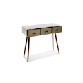 Miniatyrbillede 2 af 4: Konsol - VERSA - Bourne - 3 skuffer - Hvid - 80,5 x 30 x 90 cm Vit