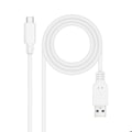 Miniatyrbillede 1 af 2: USB kabel - NANO KABEL - 10.01.4002-W - USB 3.1 Gen2 10 Gbps - USB-C han til USB-A han - 2 m