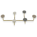 Miniatyrbillede 2 af 2: porte-manteau metal træ MDF (6,5 x 22 x 41 cm)