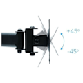 Miniatyrbillede 4 af 4: TV stativ - TooQ - DB1327TN-B - 13''-27'' - 8 kg - Sort
