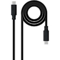 Miniatyrbillede 1 af 4: Nanokabel NANOCABLE USB 3.1 Gen2-kabel, sort, 1,5 m, 10 Gbps 5A, 4K-60Hz, USB-C-M-USB-C-M
