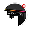 Pikkukuva 2 / 4: Työpöytä Säädettävä - HUZARO - HERO 8.2 - LED RGB - Ergonominen - 120x60cm