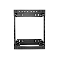 Miniatyrbillede 1 af 3: Væghængt serverrack 12U - STARTECH - Åben ramme netværksskab - Stål - 90 kg - Justerbar dybde