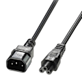 Miniatyrbild 1 av 4: Lindy 30342 Kabel - 3 m - Hane-Kvinna - C14 koppling - C5 koppling - Svart