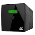 Miniatyrbillede 1 af 4: Green Cell® UPS Uafbrudt Strømforsyning 1000 VA (700 W) med LCD-skærm 2 x 12 V/7 Ah 2 x Schuko