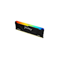 Miniatyrbillede 1 af 6: RAM-hukommelse - KINGSTON - FURY Beast - RGB - 16 GB - DDR4 - 3200 MHz CL16 - (KF432C16BB2A/16)