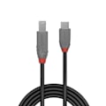 Pikkukuva 3 / 3: Lindy Anthra Line - USB-kaapeli - USB-C (M) - USB Type B (M) - USB 3.2 Gen 1 - 1,0 m - pyöreä, kaksisuuntainen - Schwarz () -