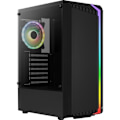 Miniatyrbild 1 av 5: AEROCOOL Bionic G Black (V2) - Låda utan strömförsörjning - Medium torn - ATX-format