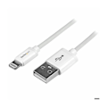 Pikkukuva 1 / 3: 1 m Apple Lightning-USB-kaapeli valkoinen - Lightning-synkronointijohto iPhonelle, iPodille, iPadille - Valkoinen - USBLT1MW