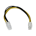 Miniatyrbillede 2 af 3: P4 ATX12V CPU forlængerkabel 20cm - P4 4Pin ATX12V CPU Power forlængerkabel 20cm -M/F - ATXP4EXT