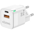 Miniatyrbillede 2 af 2: AISENS GAN Oplader 30W 1XUSB-C PD3.0 QC4.0 1XUSB-A QC3.0 Hvid Vit