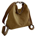 Miniatyrbild 2 av 5: Dam Canvas Handväska Vintage Topphandtag Tote Bag Multifunktionell Casual Tote Bag Skolväska, Khaki