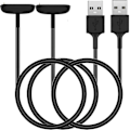 Miniatyrbilde 1 av 3: Lader for Fitbit Charge 5 / Charge 6 / Luxe, [2-pakke, 1 meter] Erstatningsladekabel