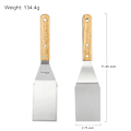 Miniatyrbild 5 av 5: Griddle BBQ-skrapa set – 3 st rostfria stålspatlar