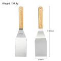 Miniatyrbilde 5 av 5: Griddle BBQ-skrapesett – 3 stk. rustfrie stål griddlespatler