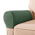 Miniatyrbild 1 av 5: Set med 2 stretchiga diamantmönstrade fåtölj sofföverdrag för möbelskydd, halkfria soffstolsarmlock i spandex polyester