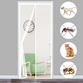 Miniatyrbillede 1 af 5: Myggenet Magnetisk Dør 120x210 cm (47x83 in), Hvid