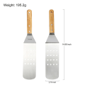 Miniatyrbillede 4 af 5: Griddle BBQ-skraber sæt – 3 stk. rustfrit stål griddle spatler