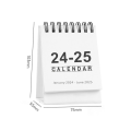 Miniatyrbillede 2 af 5: Kalender 2024/25 - Lille skrivebordskalender 2024 2025 Mini skrivebordskalender 18 månedskalender fra januar 2024 til juni 2025, 10,5x7,5cm