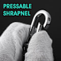 Pikkukuva 2 / 5: Metalliavainrengas Karabiner-klipsi Avaimenperä Ketjuklipsit Koukku Pidike = Unisex, 4 pakkausta