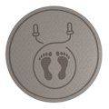 Miniatyrbillede 1 af 5: Hoppetov Mat Rund Mat Fitness Træningsmat Durable Skridsikker Langvarig Arbejde Afspændingsmat Vr Mat Træning Hoppetov Mat grey