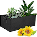 Pikkukuva 3 / 4: Kasvien kasvatuspussit Vihanneskukkien ruukku Istutuslaatikko Puutarha Korotettu istutuspenkki Säiliö Kodin sisustus 50X30x20cm punainen