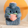 Miniatyrbild 5 av 5: Nytt gummivattenflaskeöverdrag vintervarmt läckagesäkert blått blue