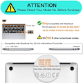 Miniatyrbild 2 av 5: Fodral för MacBook Pro 13 tum A1706 A1708 Kristallklart