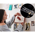 Miniatyrbild 5 av 5: 10m 100 LED-lampor med 50 klämmor för foton, varma