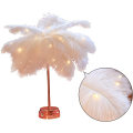 Miniatyrbilde 3 av 5: Fjær bordlampe, kunstig fjær LED-skrivebordslampe, oppladbar
