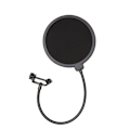 Miniatyrbillede 1 af 5: Professionel mikrofon popfilter maske 1 pakke